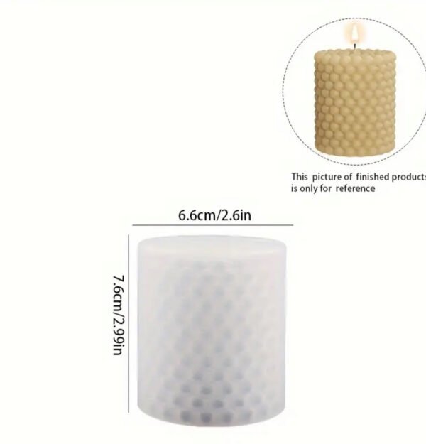 1pc 3D Bubble Candle Ball Shape Resin Silicone Mold Round Cylinder Silicone Molds For Candle Making - Image 4