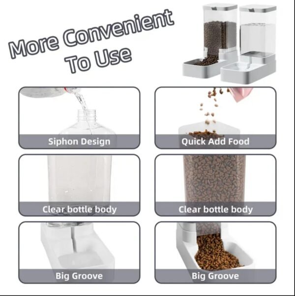 Gravity Pet Feeding and Drinking Set - Image 3