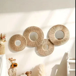 Bohemian Round Hanging Decorative Mirrors