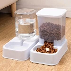 Automatic Cat Feeder and Water Dispenser Set