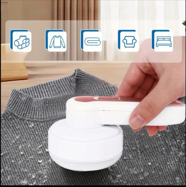 USB Rechargeable Lint Remover with Cleaning Brush - Image 3